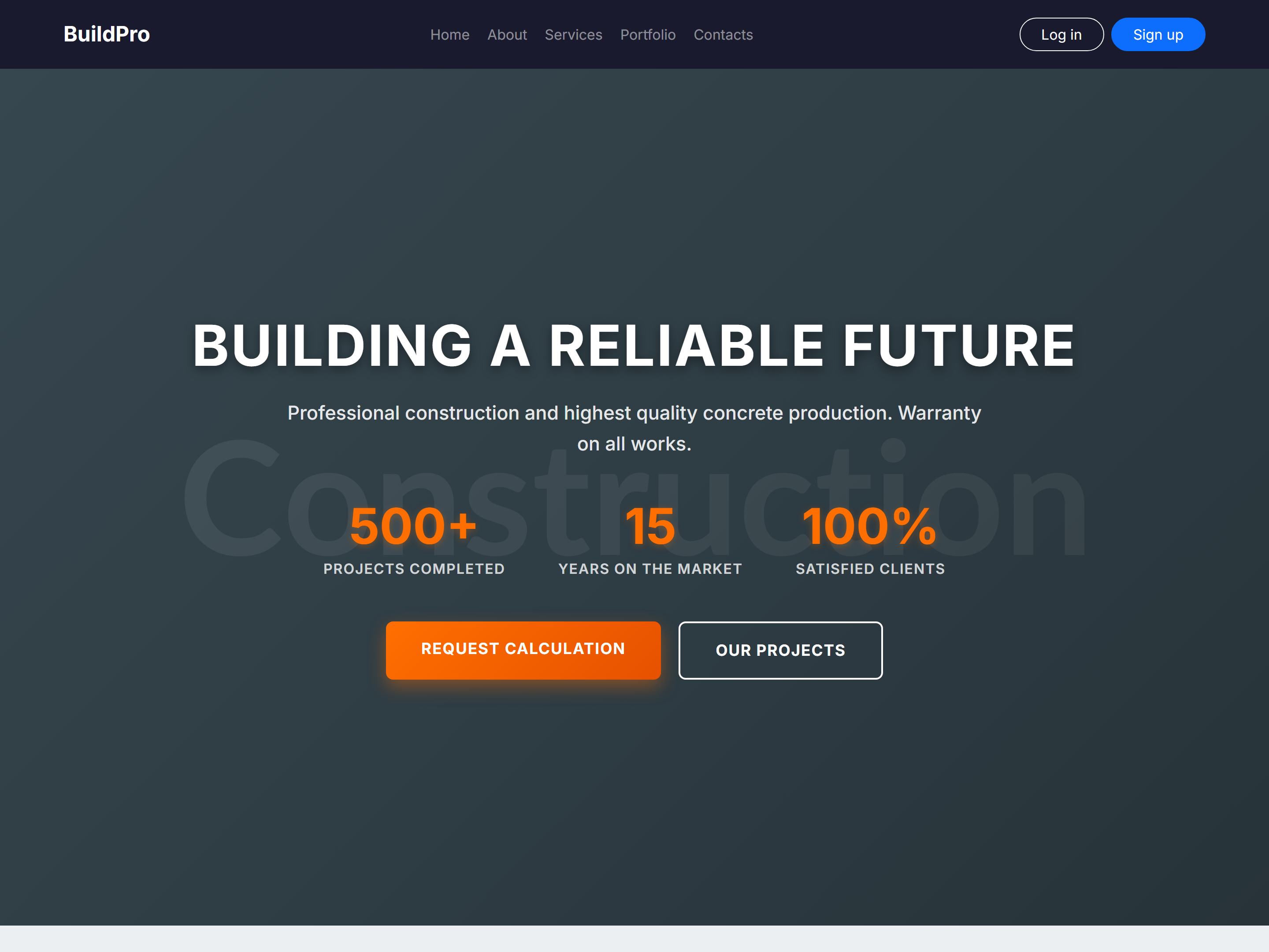 Construction Company Pro