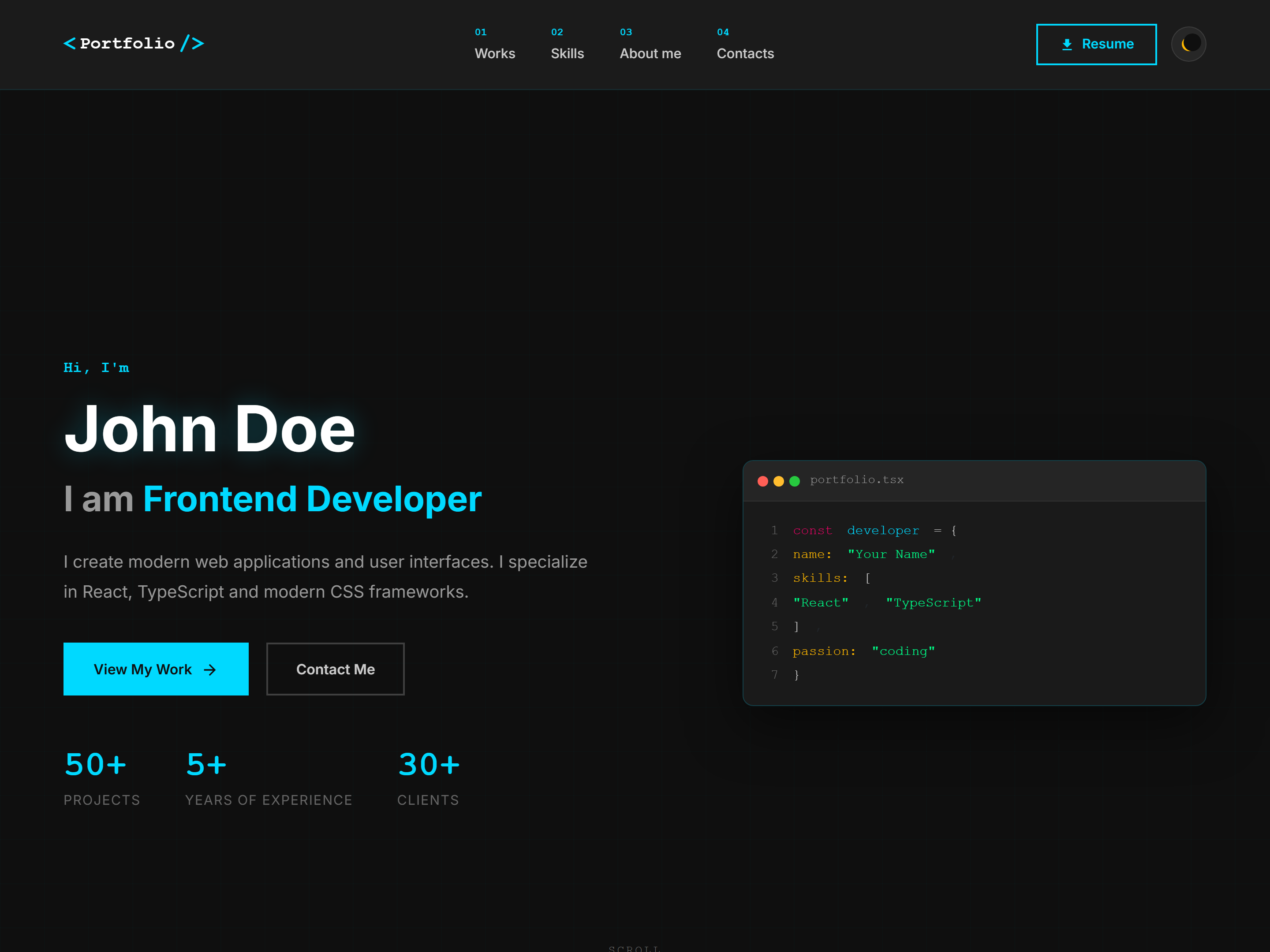 Skills Portfolio Pro