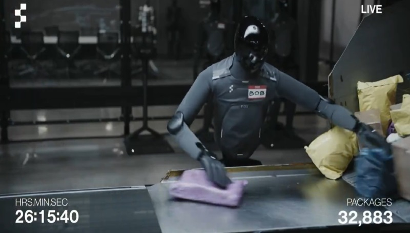 Figure AI created humanoid robots capable of continuously sorting packages 24/7