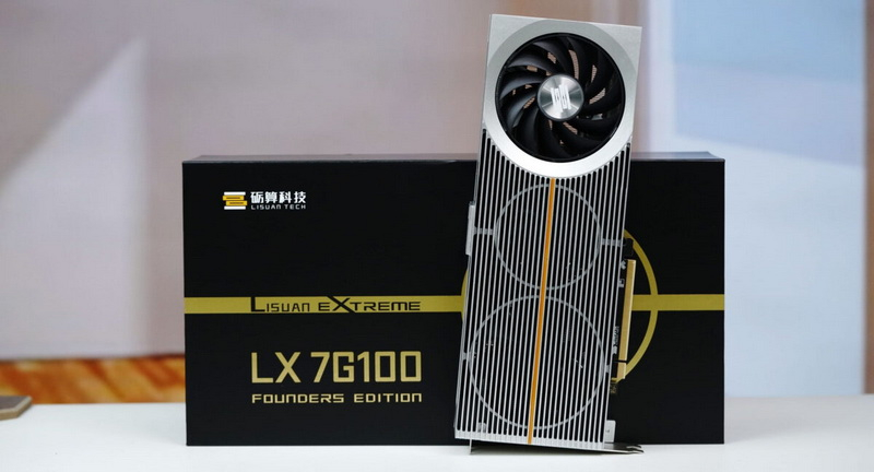 The Chinese manufacturer Lisuan Tech unveiled the LX 7G100 graphics card in a Founders Edition variant, but without Nvidia support