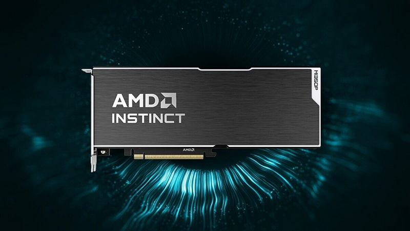 AMD unveiled the AI accelerator Instinct MI350P: 144 GB of HBM3E, a PCIe 5.0 × 16 interface, and 600 W power consumption