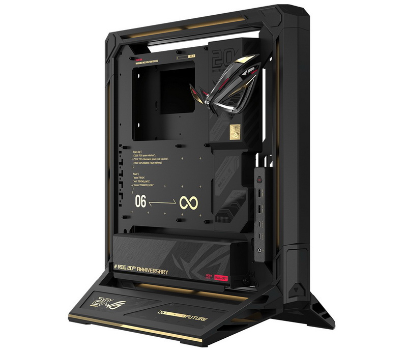 ASUS has released a new open case ROG GR20 Edition 20, equipped with a cross-flow fan