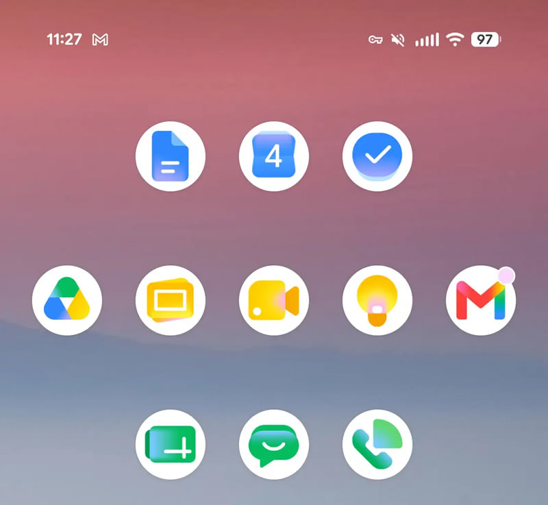 Google updated the Workspace app icons with the "Gemini Era" theme.