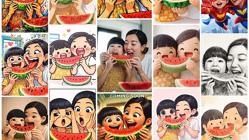 Microsoft introduced an AI photo restyling service that is not a Copilot.