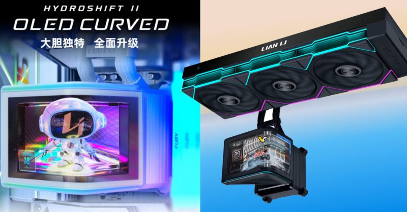 Lian Li introduced the HydroShift II OLED Curved 360 – a new all-in-one with a 6.67-inch curved display.