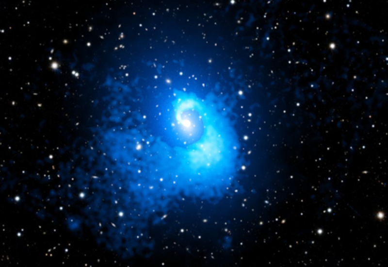 The Chandra Observatory found evidence of an ancient cosmic accident in what appeared to be the peaceful cluster Abell 2029.