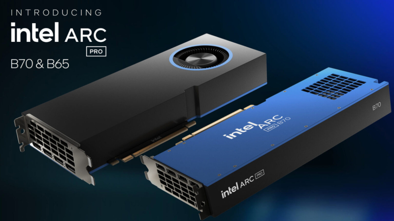 Intel unveiled the "Magic Warriors": Arc Pro B70 and B65 graphics cards with 32 GB of GDDR6 for professionals