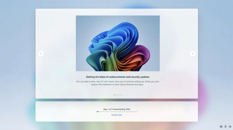 Microsoft now allows skipping the update installation on first launch of Windows 11