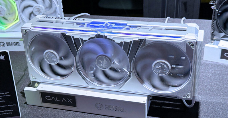 Galax introduced the GeForce RTX 6090 Hall of Fame concept with four fans and Swarovski crystals