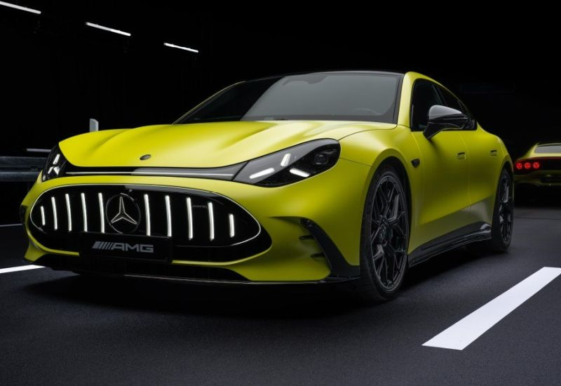 Mercedes-Benz debuted the AMG GT—a sporty electric coupe that accelerates from 0 to 100 km/h in two seconds