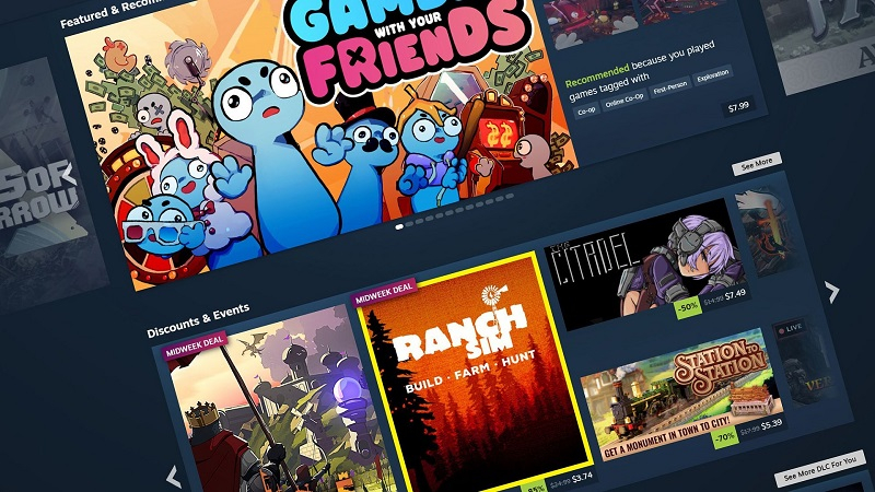 Valve expands its interface: Steam updated the look of the store's main page