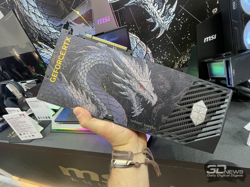 MSI introduced the GeForce RTX 5080 Suprim in a commemorative Draco Epic edition featuring a large dragon on the back panel